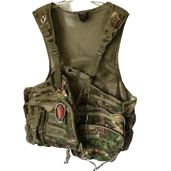 Scent Blocker Thunder Chicken Turkey Vest Camouflage Pockets Size XL to XXL - Picture 1 of 16